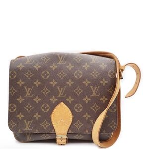 Vintage Louis Vuitton Cartouchiere GM Monogram Shoulder Bag